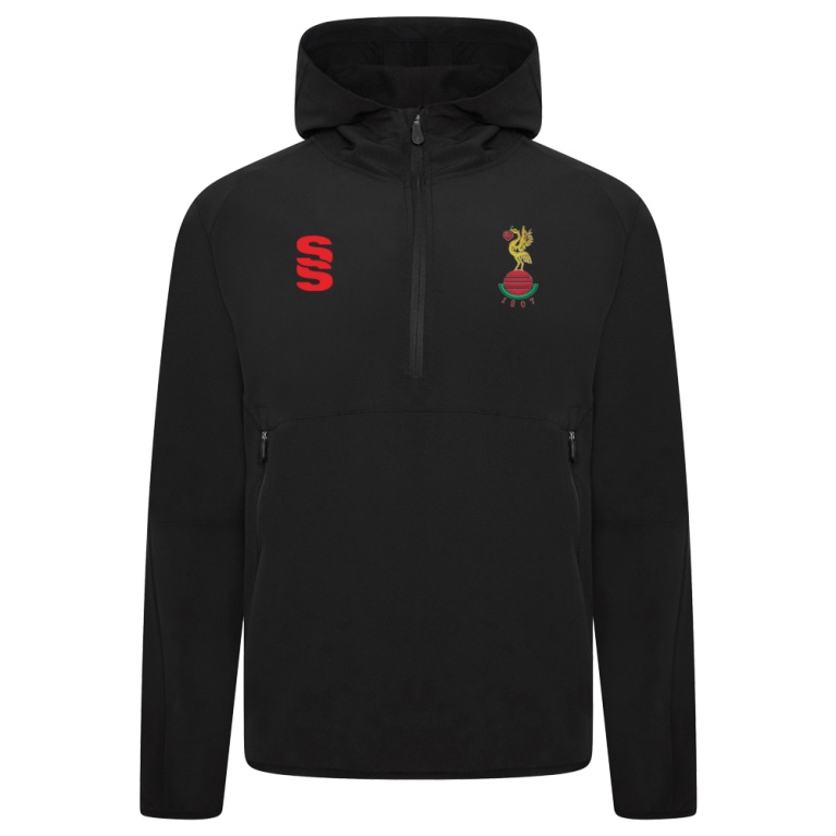 LIVERPOOL CC Dual Elite 1/4 Zip Hoody / Rain Jacket : Black