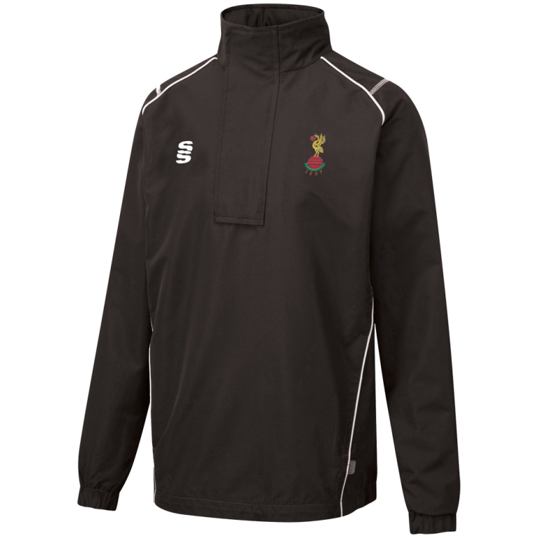 LIVERPOOL CC Dual Curve 1/4 Zip Rain Jacket : Black
